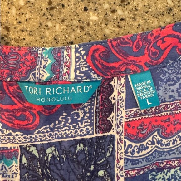 TORI RICHARD HONOLULU Patchwork Print Shift Dress - Picture 3 of 10